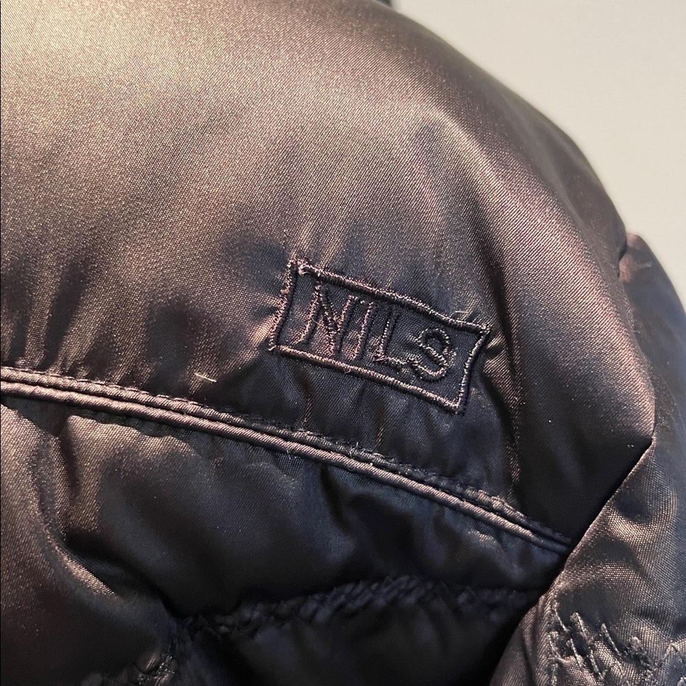 NILS Resort Collection Goose Down Long Puffer Jacket in Midnight Black. - Picture 9 of 14